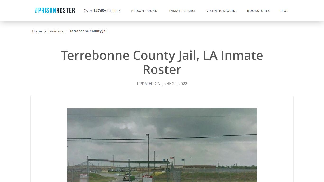 Terrebonne County Jail, LA Inmate Roster